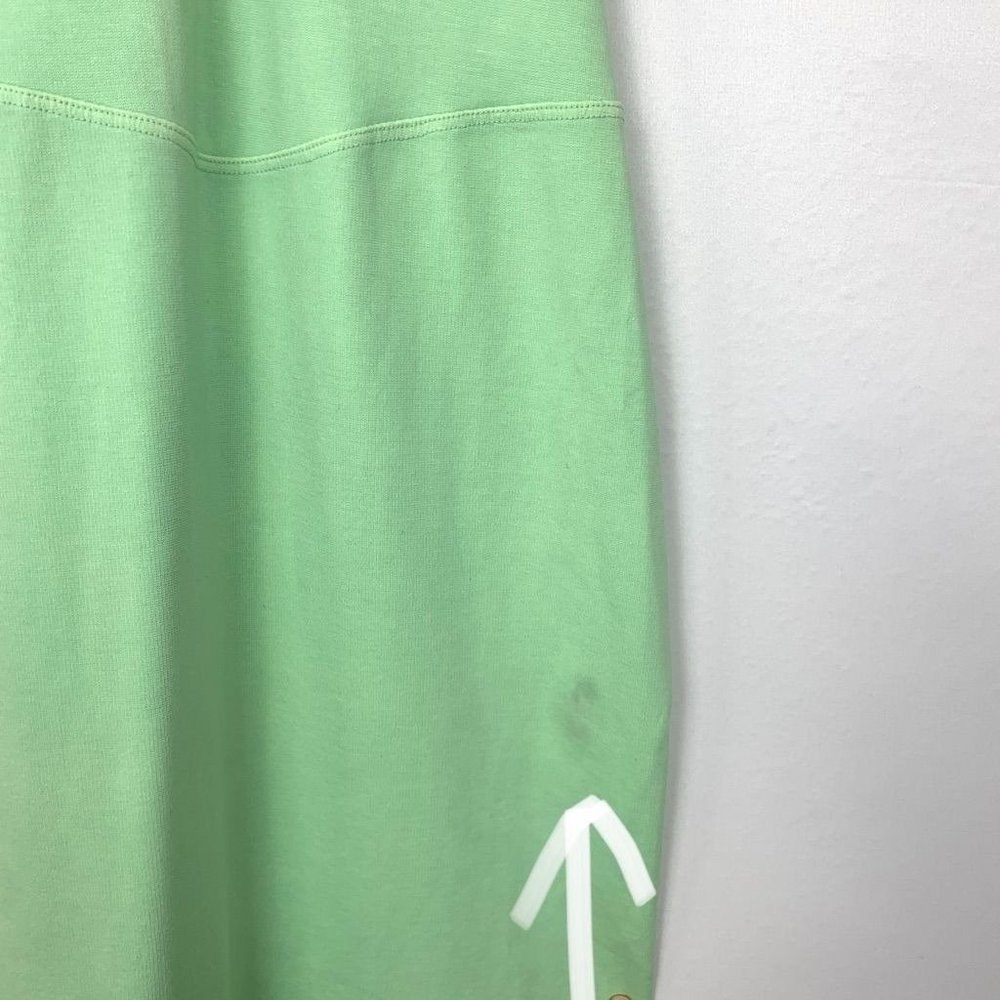 NWT Noam Martinique Bodycon Sleeveless Midi Turtleneck Dress Lime Green - Picture 8 of 12